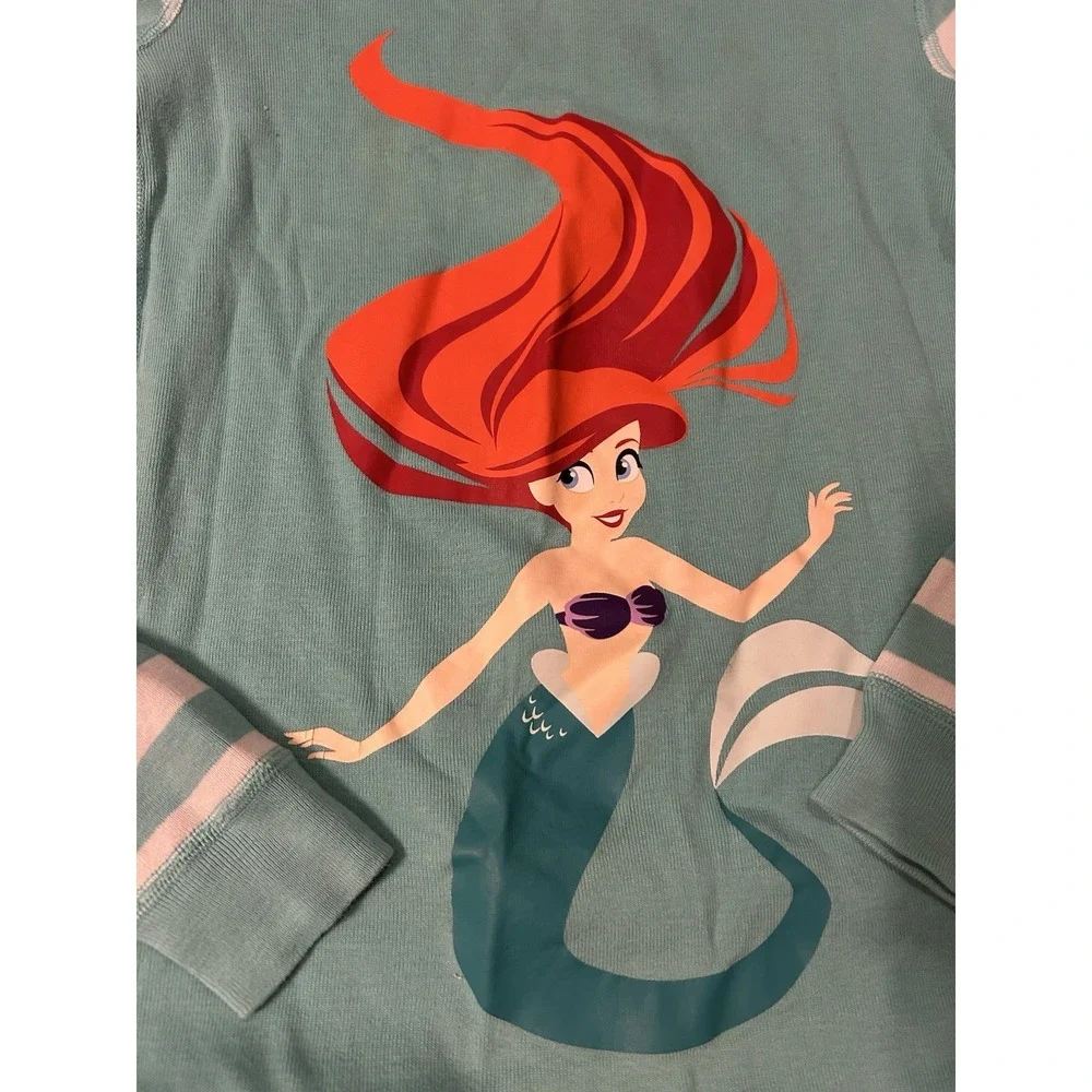 Disney Hanna Andersson Ariel Stripped Pajama Set Size‎ 10